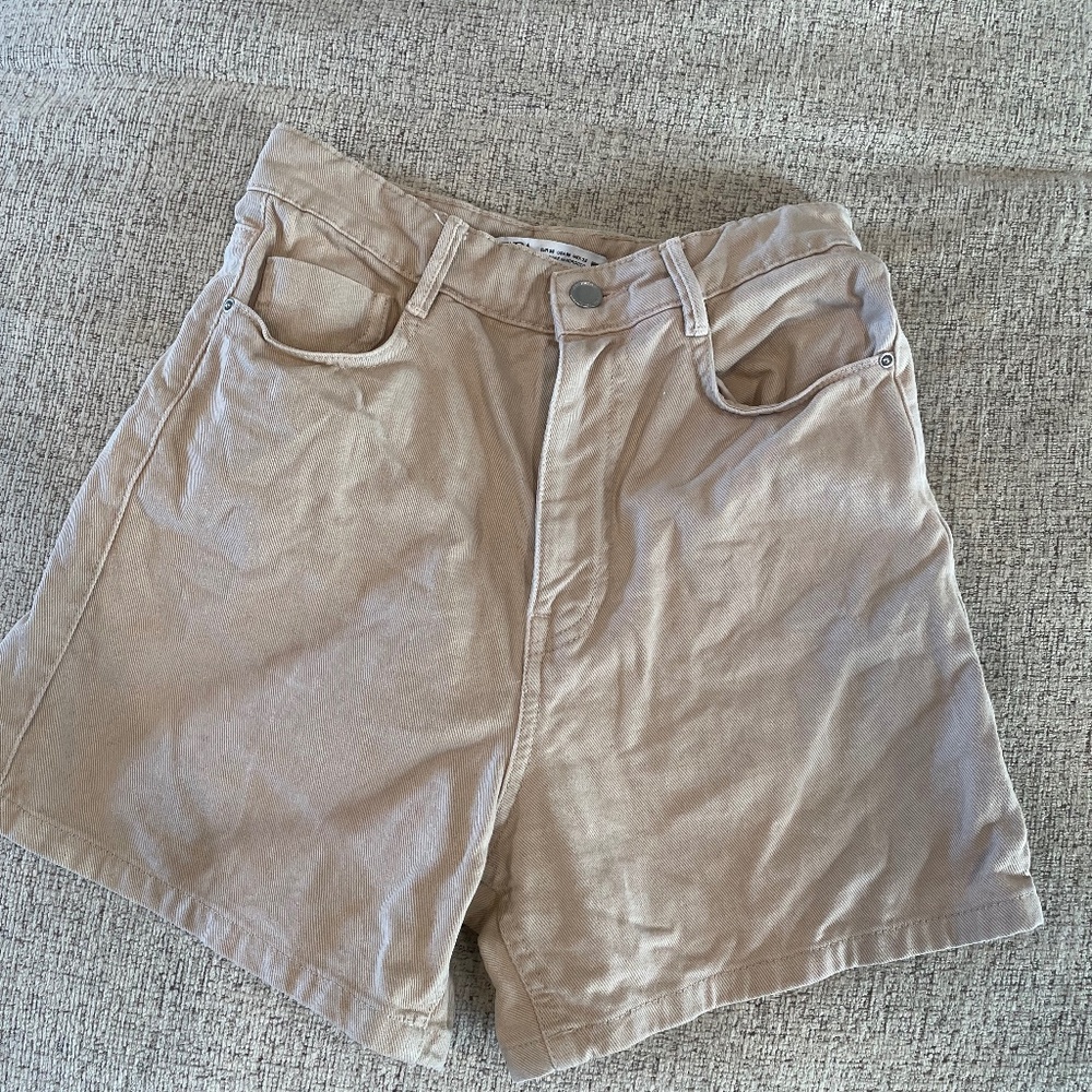 Zara Khaki Denim shorts